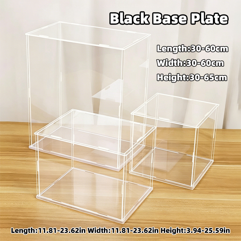Display Case Acrylic - Zmontowana przezroczysta akrylowa gablota ekspozycyjna z