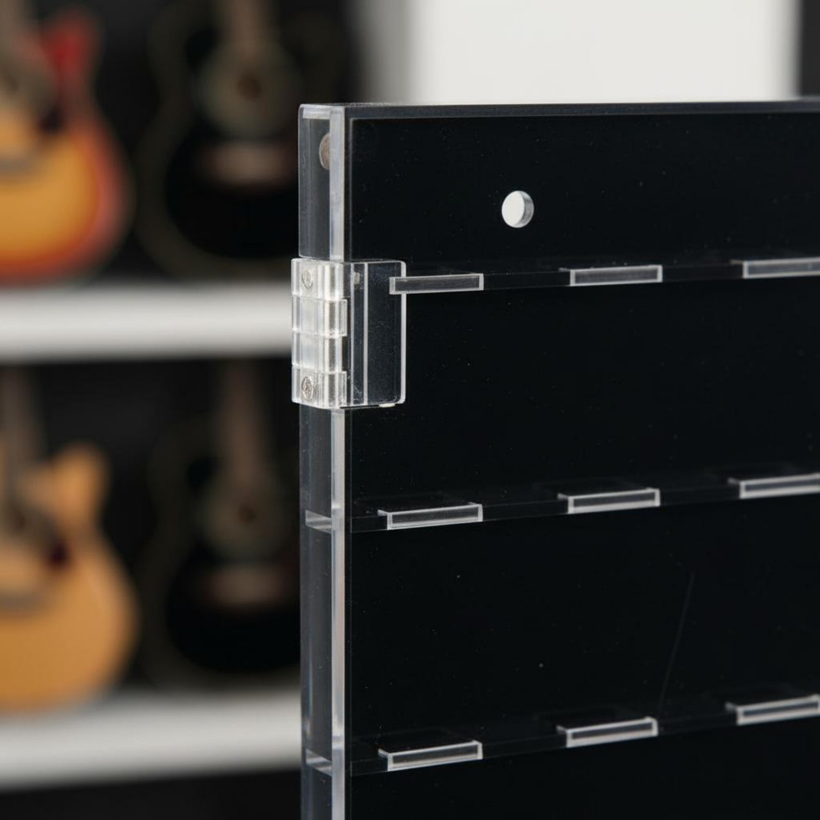 Display Case Acrylic - Pudełko na kostki gitarowe, pyłoszczelna akrylowa