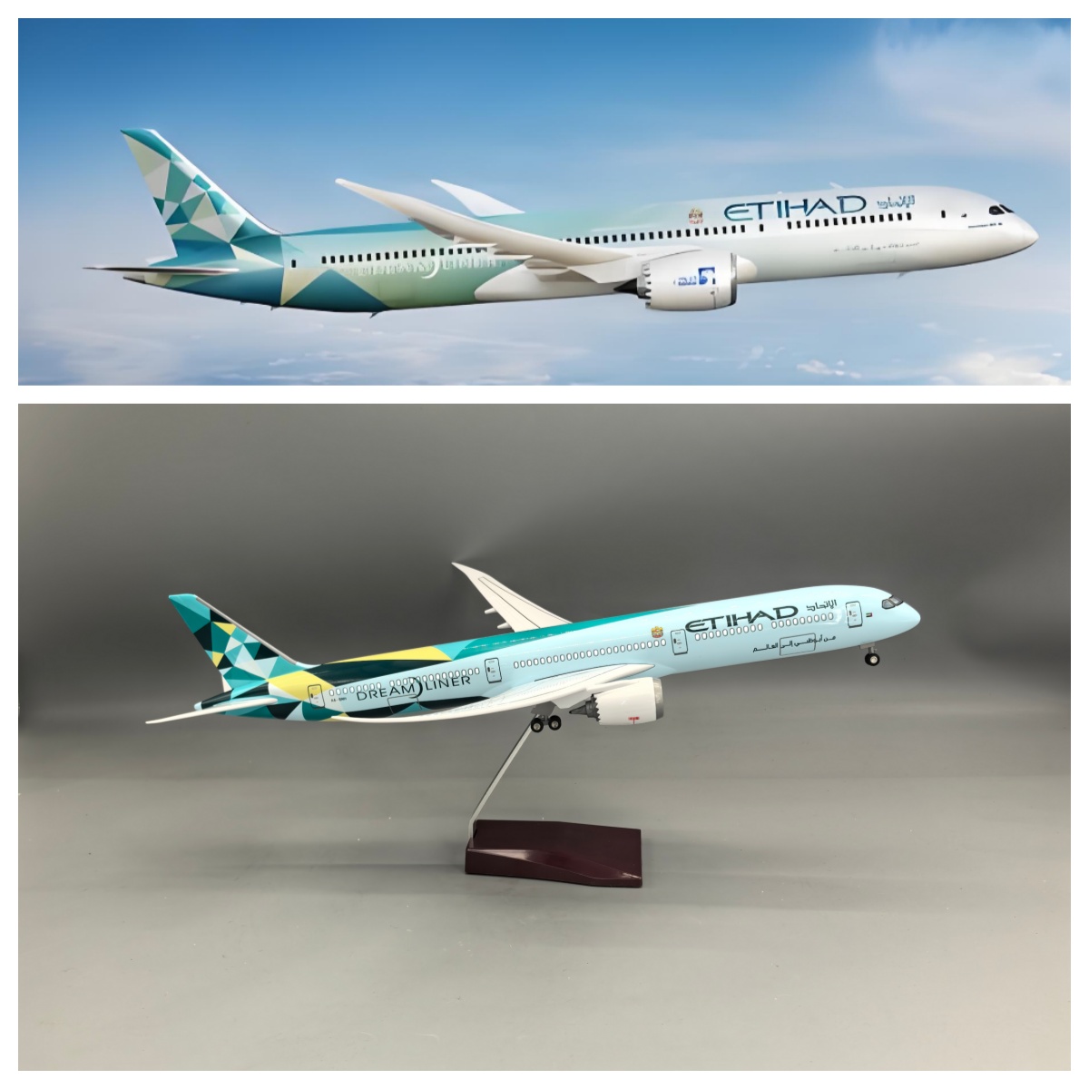 Model samolotu Etihad B787-10  – Model Airplane Plastic recenzja i cena